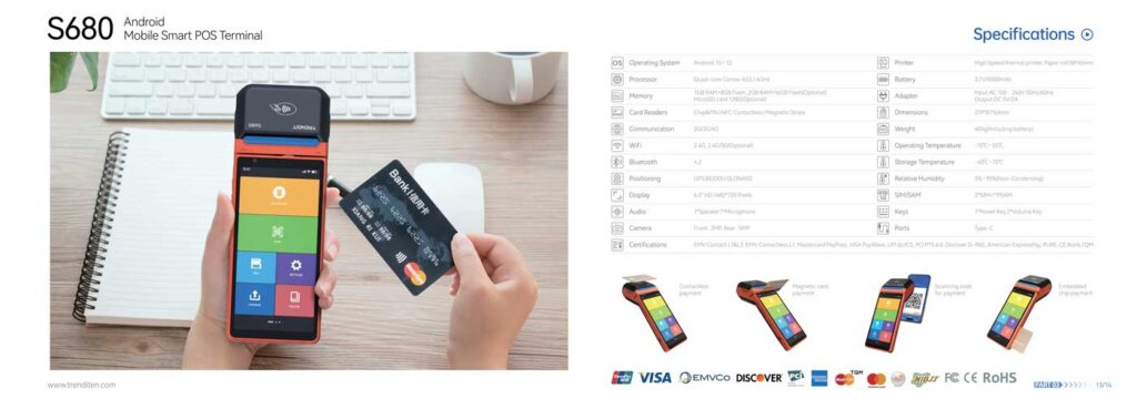 بهترین دستگاه کارتخوان بانکی s680