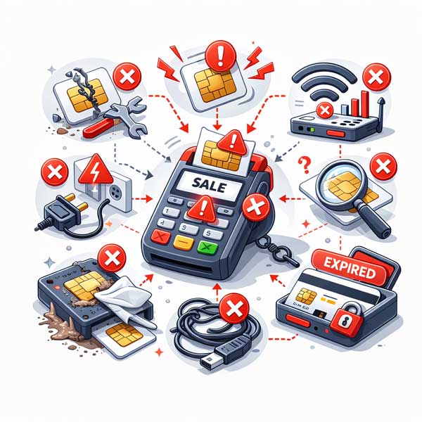 دلایل نخواندن سیم کارت در کارتخوان